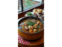 豬蹄燉黃豆是一道色香味俱全的傳統(tǒng)美食，深受人們的喜愛(ài),這道菜不僅口感豐富