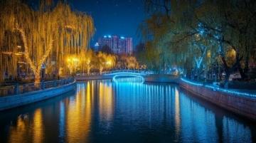 實(shí)拍！夜晚的烏鎮(zhèn)，美得不似人間