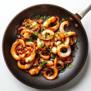 夜宵神菜！醬爆魷魚，鮮辣上頭超解饞