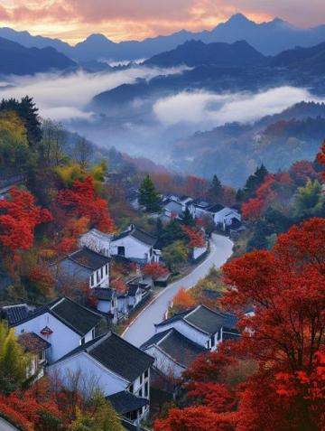 遇見鎮(zhèn)坪，一城山色半城秋