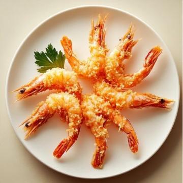 元旦過后迎新春，咸蛋黃焗蝦為年夜飯?zhí)砟晡? width=