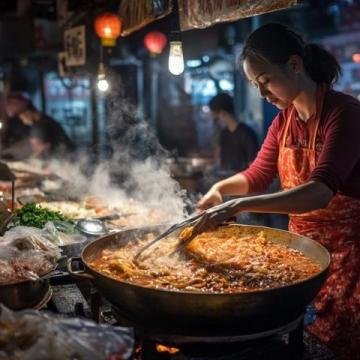 濟(jì)南學(xué)府路特色宵夜:滕州菜煎餅與臨沂糝湯推薦