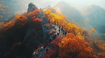 韓國游客紛至沓來，新鄉(xiāng)南太行秋景引贊不已