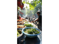 廣州昌崗順盈小食店：7元糯米飯引百人排隊(duì)就餐垃圾桶旁也擋不住熱情