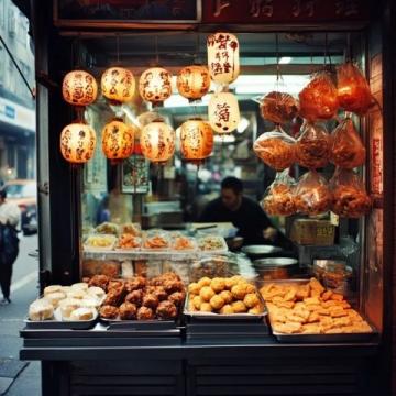 廣州夜景繁華迷人，美食街區(qū)游客如織享特色佳肴