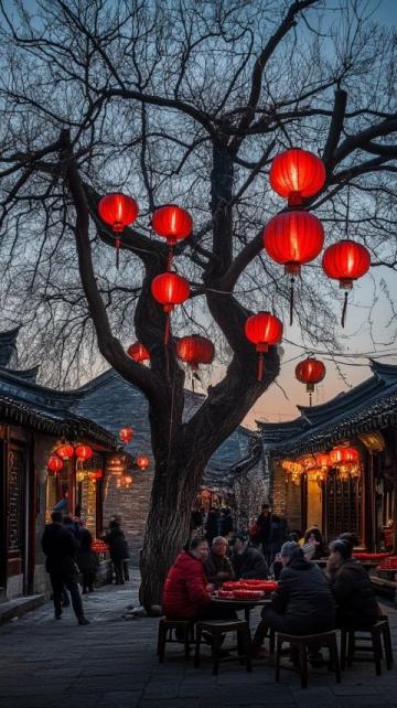 黃河故道上的古桑樹林春節(jié)游記
