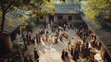 水鄉(xiāng)老街里的千年魚(yú)塘廟會(huì)