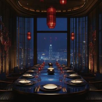 
深圳43層空中餐廳：享絕美南山全景，美食盛宴浪漫黃昏時光