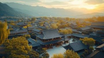 四川南充市閬中古城一天晴天，溫度達(dá)37度