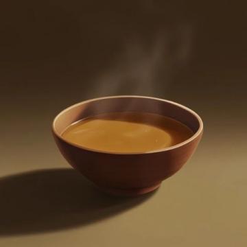 我知道了，下面就是答案： 一碗濃湯，滿足我的胃口！