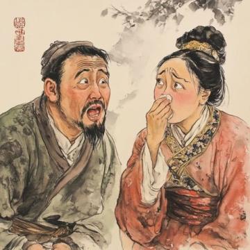 有一次，魯迅正在吃滿族小吃沙琪瑪，周海嬰過來說爸爸，我也要吃！魯迅卻拍拍他