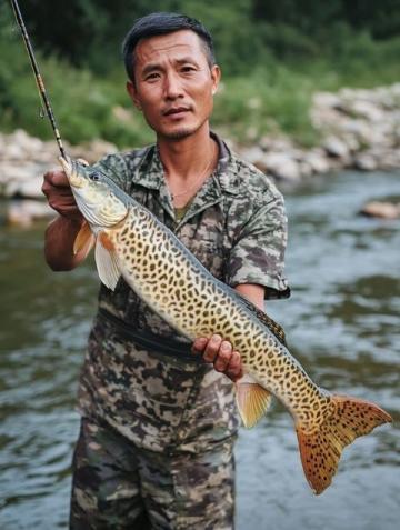 黃河岸邊釣客驚現(xiàn)26斤大鯉魚(yú)