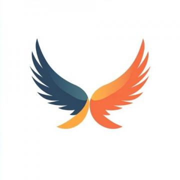 簡潔現(xiàn)代風(fēng)格的Logo設(shè)計:飛翔雀鳥寓意美食探索精神