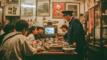 平頂山寶豐店：羊肉沖湯，每碗七次底, 顧客排隊等吃