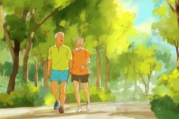 中年文人秋日漫步公園吟詩邀對聯(lián)短視頻腳本