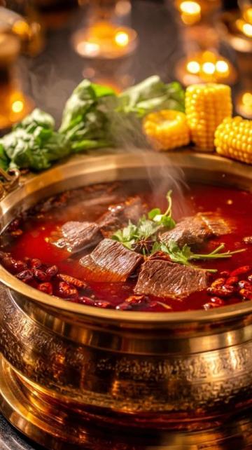 西峰下莊羊肉那可是一絕,清晨羊肉館子就開始忙碌，大鐵鍋里羊肉湯翻滾