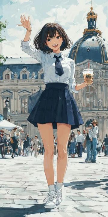 離了個大譜！近日，一女孩來到法國巴黎旅游，結(jié)果在景點(diǎn)旁竟然看到了煎餅果子