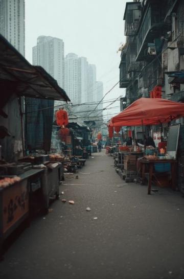 廈門僑福城居民社區(qū)的海鮮大排檔