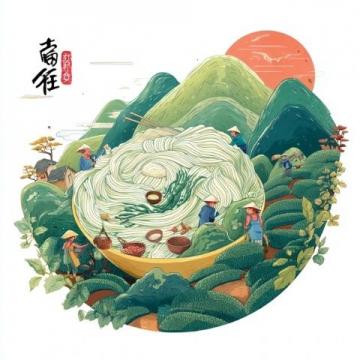 福福福壯面全素食，品味五千年農(nóng)耕智慧的美味盛宴！