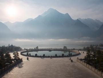 太原蒙山大佛景區(qū)探秘：云霧中的千年古佛遺址之旅