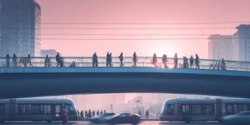 武漢夏日奇觀：楊泗港大橋下的“天空之門