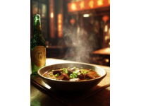 北京亞運村火鍋，沙蔥羊肉很特別很香！逛考古博物館，突然就想吃涮肉了