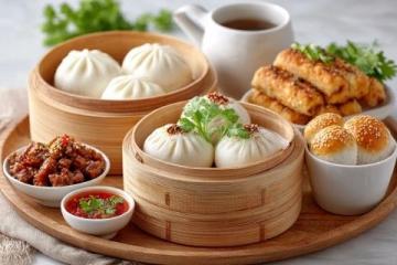 這里是超快手蔥油餅，口感十足
