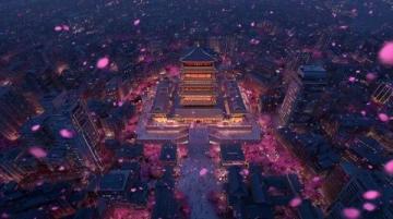 天津古文化街夜景：再現(xiàn)千里江山圖之美