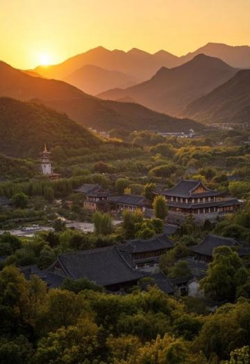 利川大水井古建筑群全景