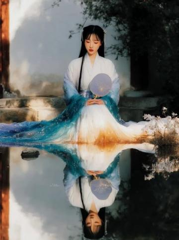 鮑蕾母女三人古裝寫真顏值爆表，貝兒簡直是陸毅翻版！網(wǎng)友們都在討論這對母女的五官和身材。