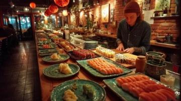 深夜美食特輯：外國(guó)友人大膽嘗試脆皮肘子與青龍刺身