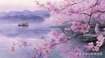 桃花湖度假水域風(fēng)光，風(fēng)格文案任你挑選