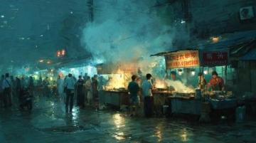 懷遠(yuǎn)夜市煙火深處的味覺(jué)記憶