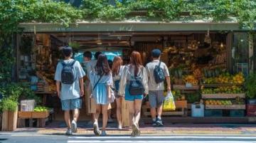 沙市出伏日氣溫仍達38℃，江津路大潤發(fā)超市人氣不再繁華