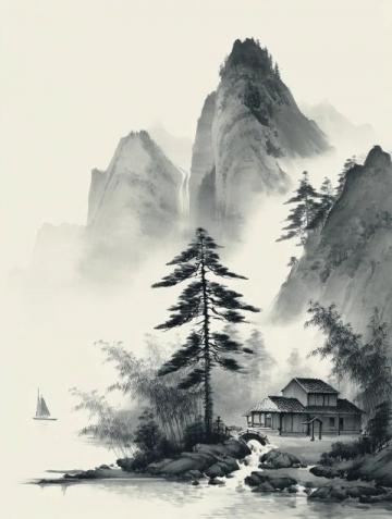 中國山水畫的意境(只有中國人才懂的絕美意境，原來中國的山水畫不是寫意)