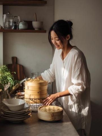 這里是超快手蔥油餅，口感十足