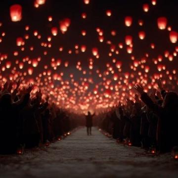 衡陽(yáng)界牌火燈節(jié)：璀璨火焰照亮不夜天，現(xiàn)場(chǎng)人潮如織