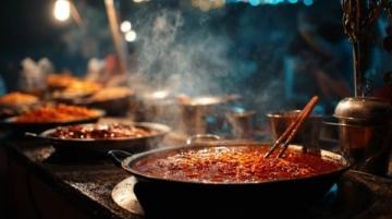 寶雞流行的四川美食：成都麻辣肉餅與特色米線組合