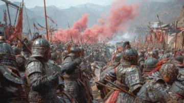 蒙古鐵騎避開關(guān)隘，巧妙穿行，橫掃金國都城，宣告其悲劇性終結(jié)