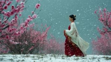 秦孟祿夫婦回高密賞梨花，共游春日美景故鄉(xiāng)情深