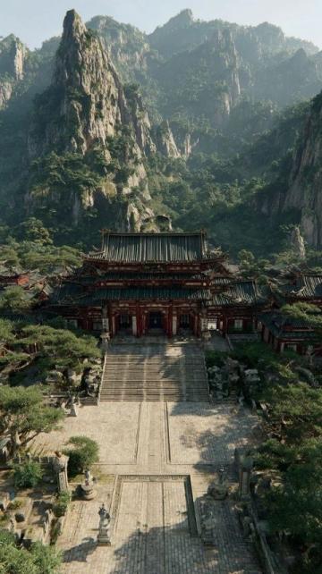 滿堂鄉(xiāng)的圓通寺及周邊風(fēng)景